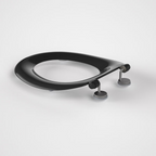 Caroma Caravelle Commercial Seat Single Flap GermGard - Black 254017B