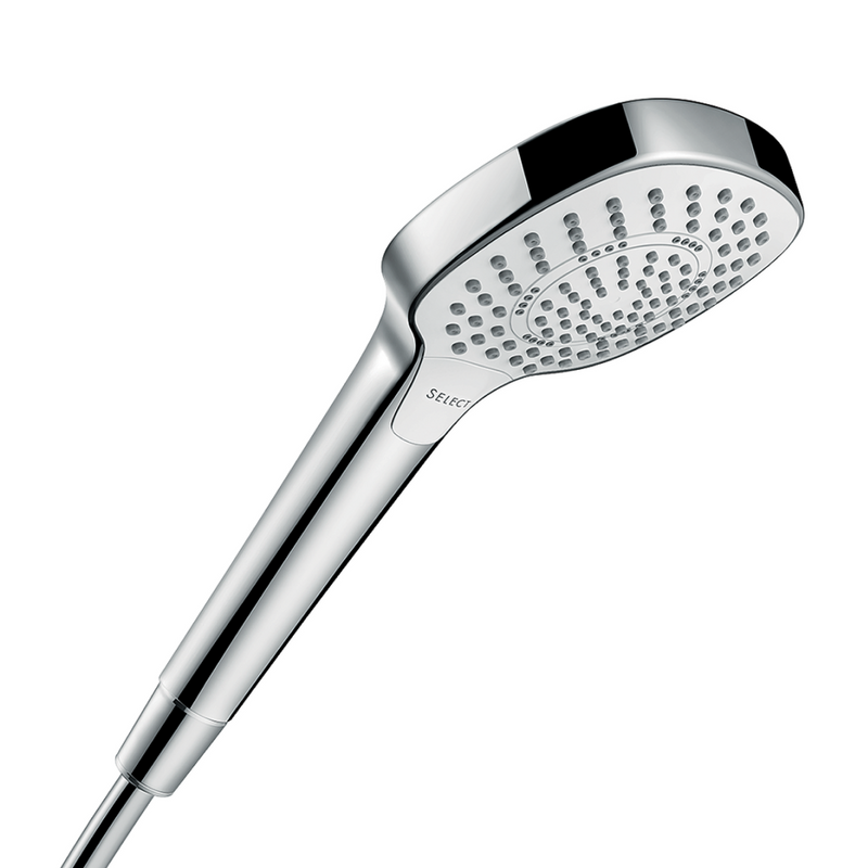 Hansgrohe Croma Select E 110 Multi EcoSmart Hand Shower - White & Chrome