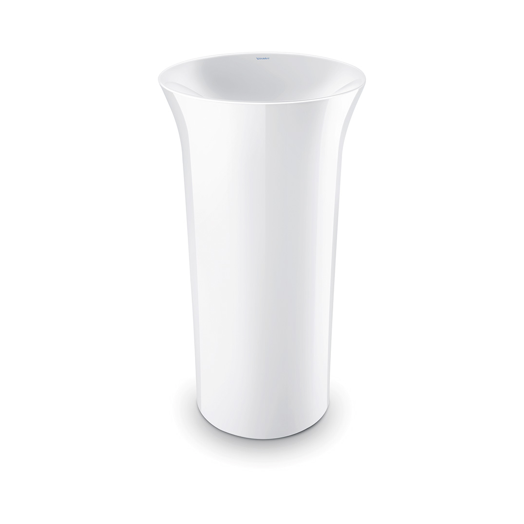 Duravit White Tulip 500 Freestanding Basin - Gloss Alpine White 2702500070-C