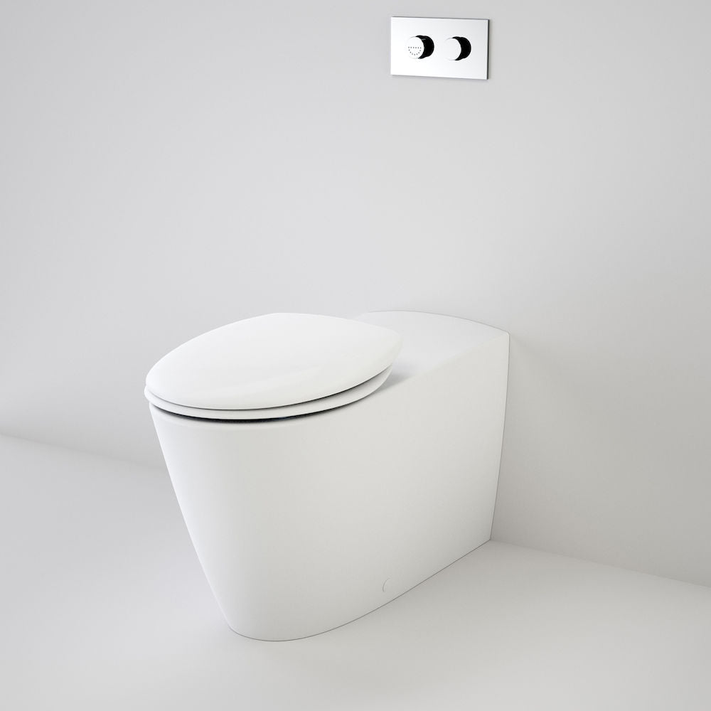 Caroma Care 800 Cleanflush Wall Faced Invisi Series II Toilet Suite with Double Flap Seat