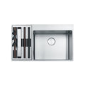 Franke Mythos Box Centre 1 & 3/4 Bowl Sink HOF Kit - BWX220-54/27 SBL - BWX22054/27SBL