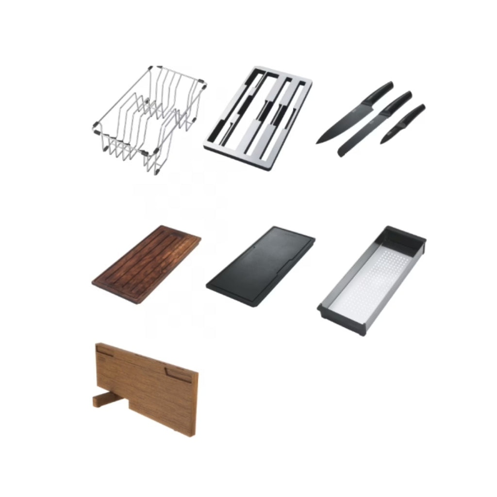 Franke Mythos Box Centre 1 & 3/4 Bowl Sink HOF Kit - BWX220-54/27 SBL - BWX22054/27SBL