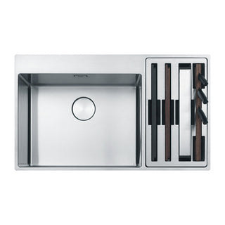 Franke Mythos Box Centre 1 & 1/2 Bowl Sink HOF Kit - BWX220-54/27 SBR - BWX22054/27SBR