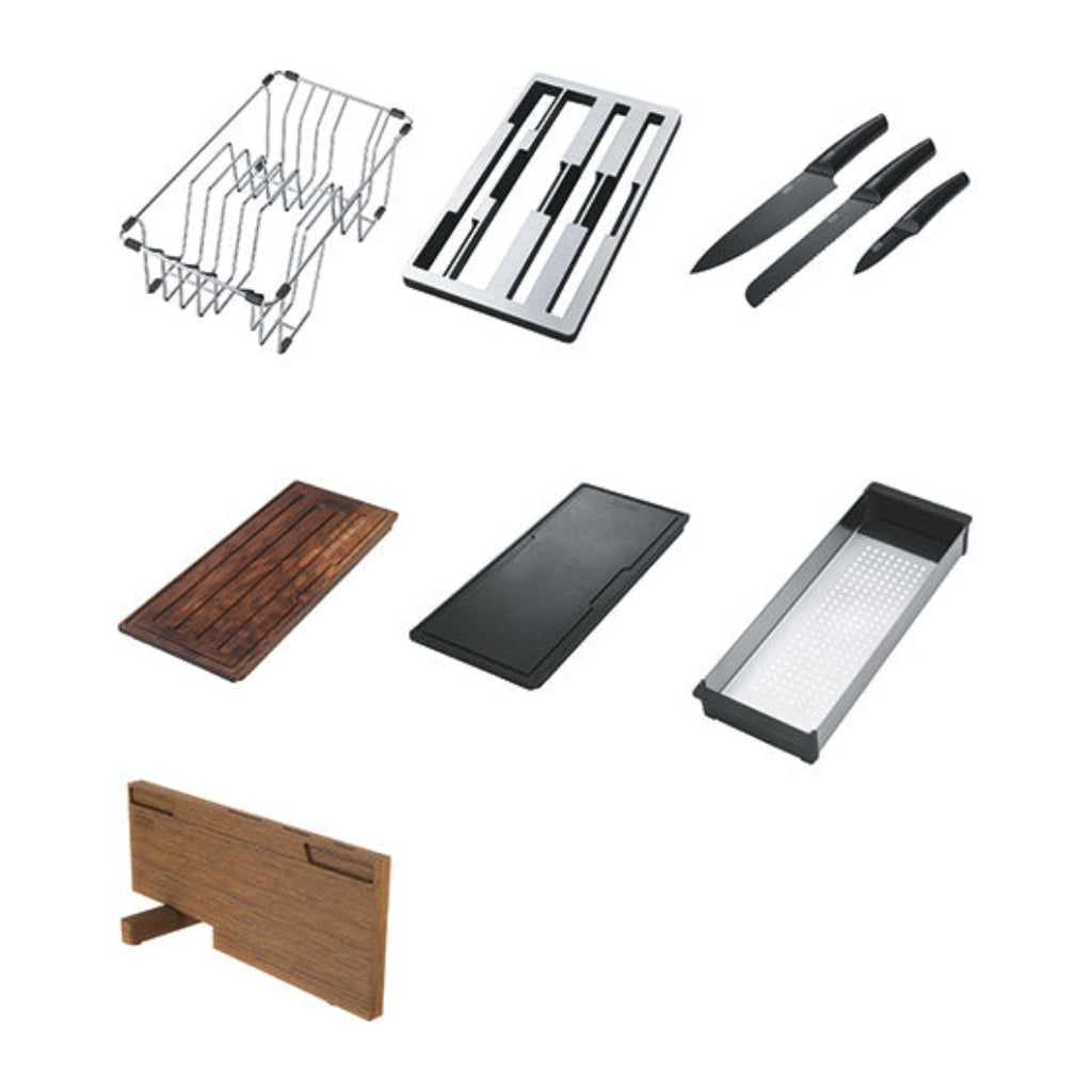 Franke Mythos Box Centre 1 & 1/2 Bowl Sink HOF Kit - BWX220-54/27 SBR - BWX22054/27SBR