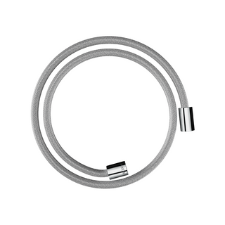 Axor 1.25m Textile Shower Hose with Cylindrical Nuts - Chrome 28228000