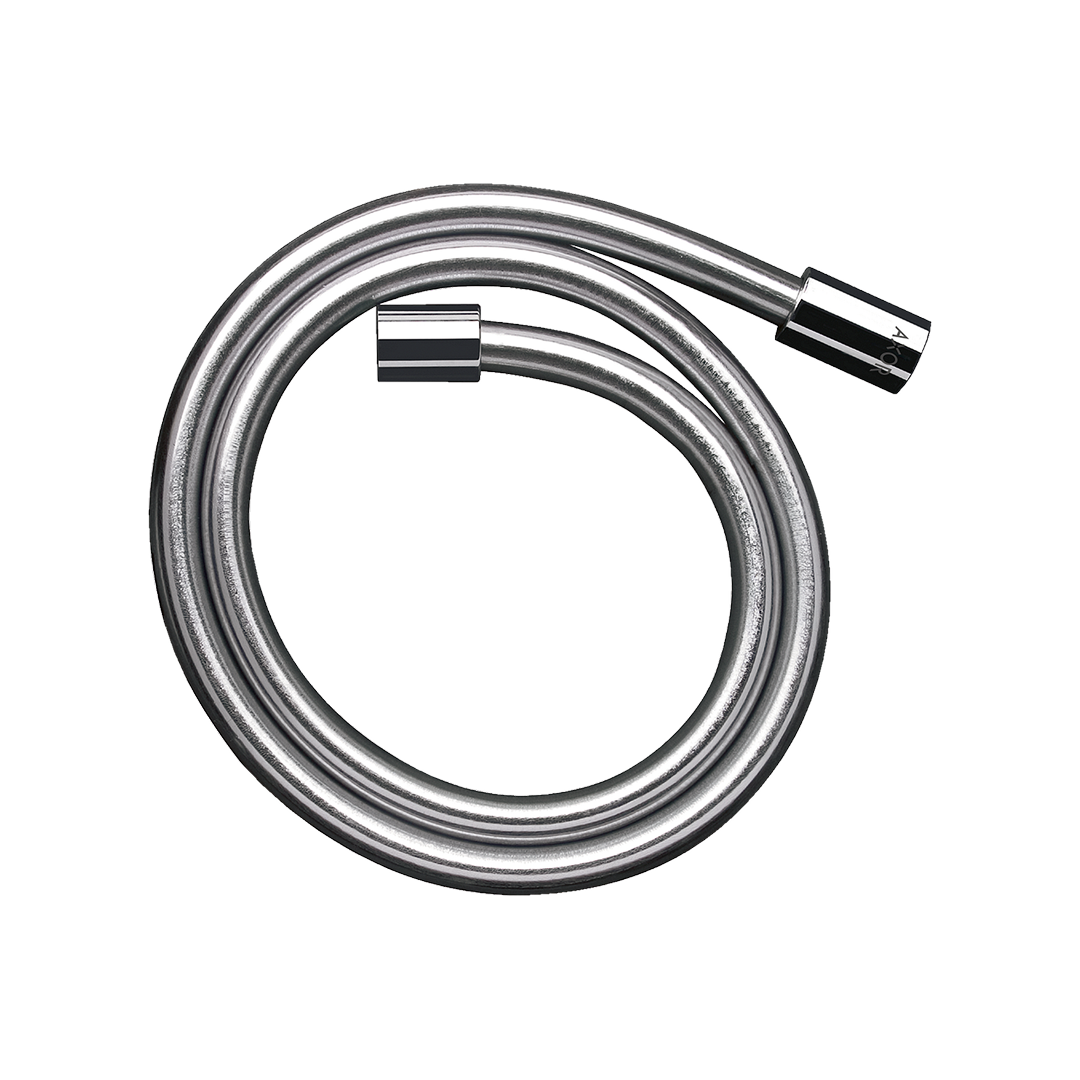 Axor 2m Metal Effect Shower Hose with Cylindrical Nuts - Chrome 28284000
