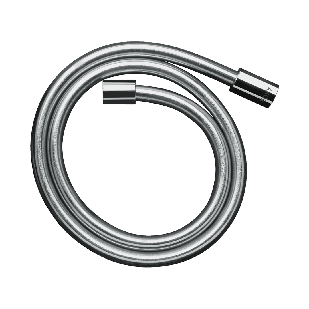 Axor 1.6m Metal Effect Shower Hose with Cylindrical Nuts - Chrome 28286000