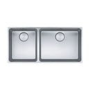 Franke Mythos MYX220-50/34 1 & 1/2 3 Way Install Sink - Includes Rollamat, Extension Drainer, Remote Waste