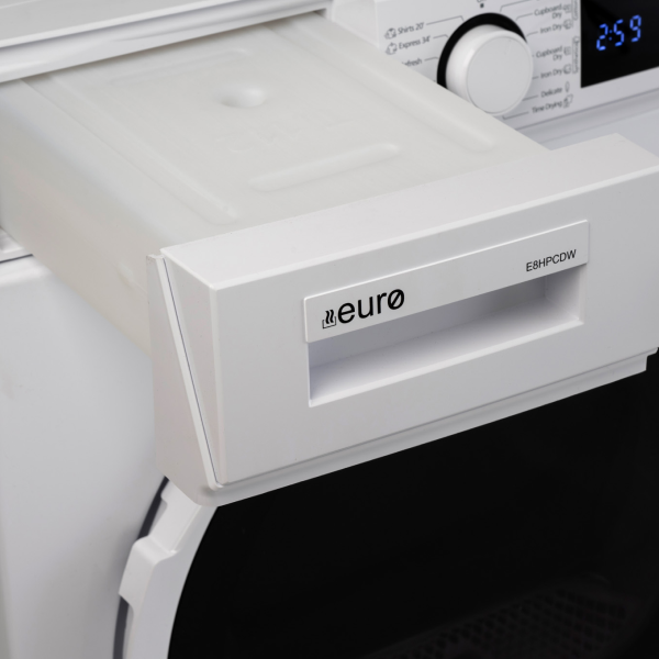 Euro Appliances 8kg Heat Pump Clothes Dryer - E8HPCDW