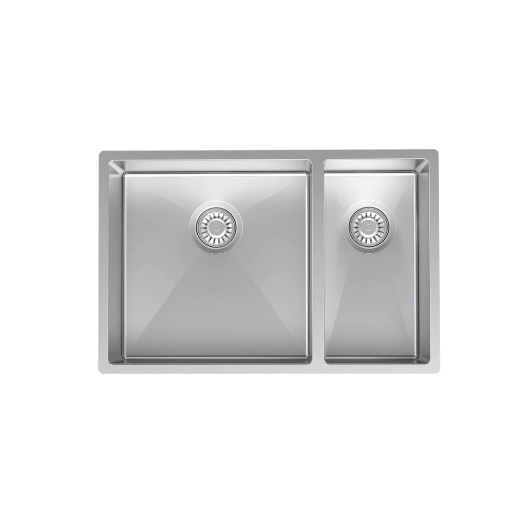 Parisi Quadro 1 & 1/2 Bowl Sink 670mm (Left Hand) - Stainless Steel - PK6744L