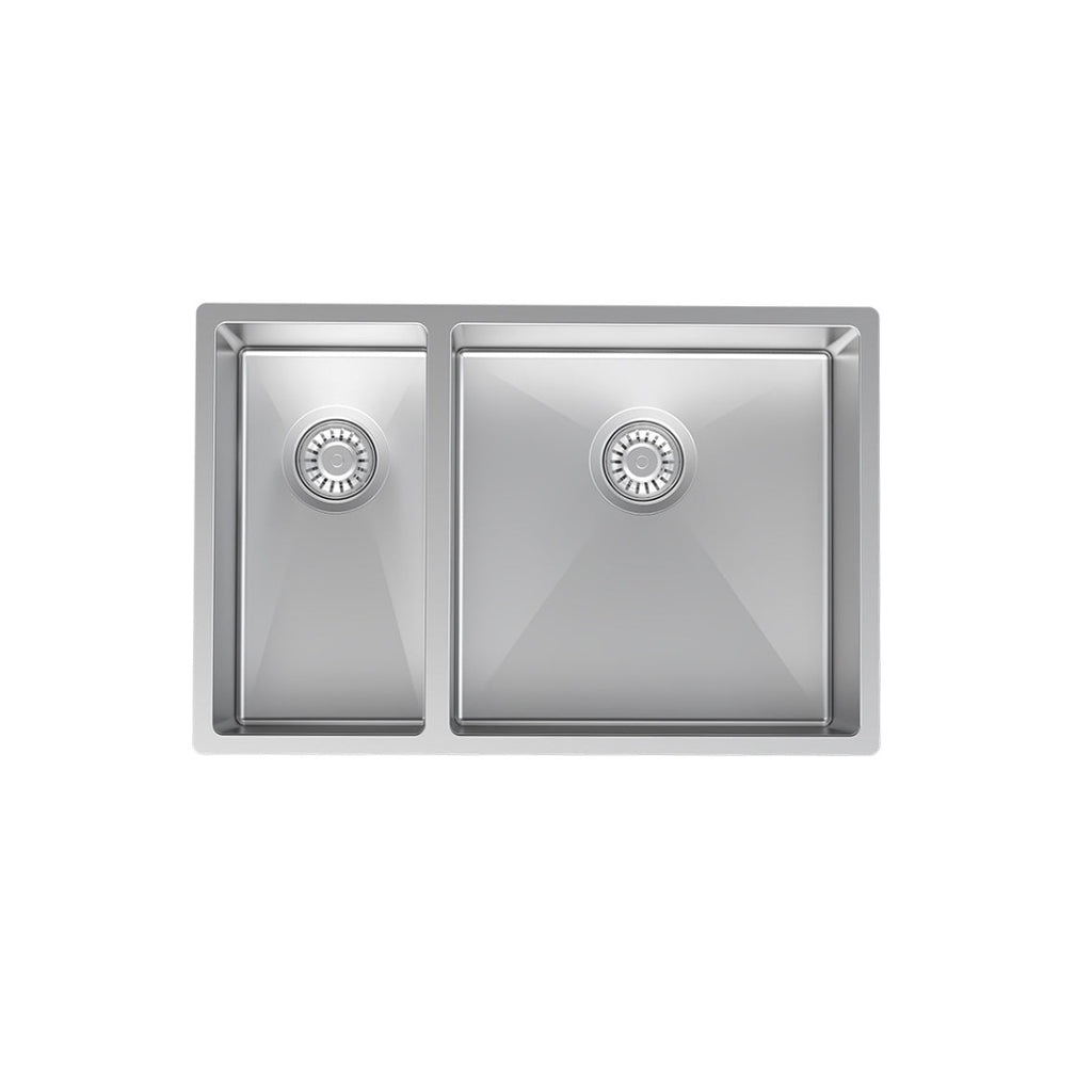 Parisi Quadro 1 & 1/2 Bowl Sink 670mm (Right Hand) - Stainless Steel - PK6744R