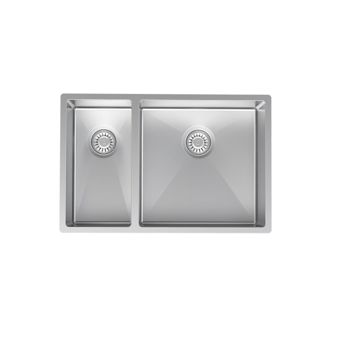 Parisi Quadro 1 & 1/2 Bowl Sink 670mm (Right Hand) - Stainless Steel - PK6744R