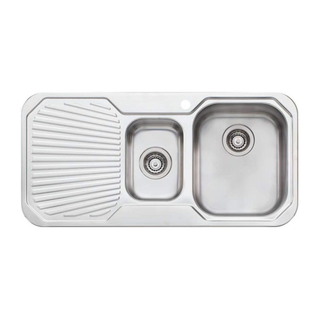Oliveri Petite 1 & 1/2 Bowl Sink With Drainer - PE301 - PE301 1TH