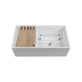 Abey Chambord LEGRANDE Large 1 & 1/2 Reversible Fire Clay Sink - LEGRANDE-2W