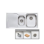 Oliveri Diaz 1 & 1/2 Right Hand Sink & Drainer DZ102 - DZ102 1TH