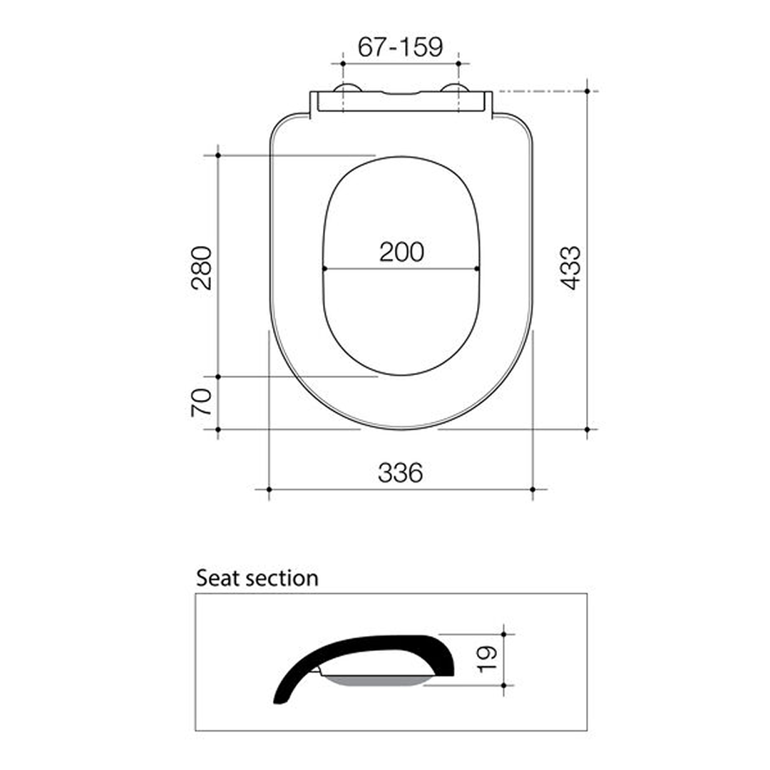 Caroma Urbane II Toilet Seat - 300065W