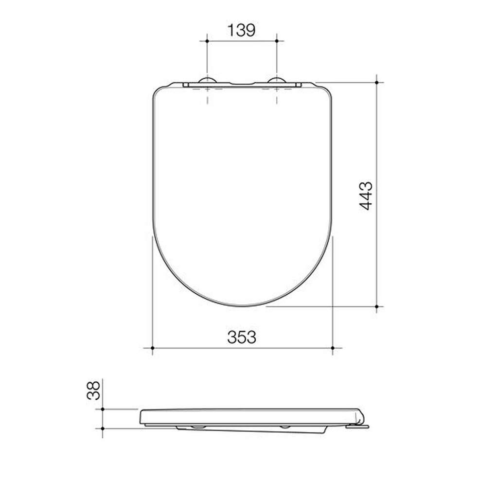 Caroma Urbane II Toilet Seat - 300065W