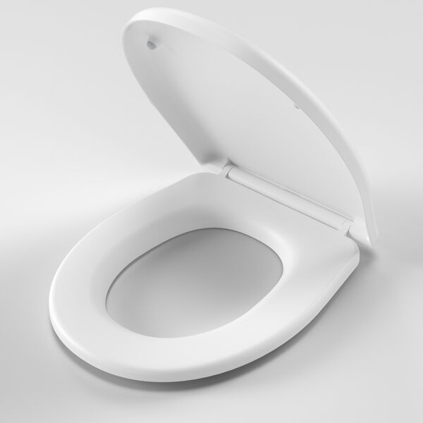 Caroma Riviere Toilet Seat (Soft Close, Blind Fix, Germgard) - Matte White