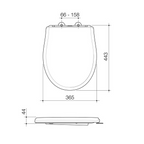 Caroma Riviere Toilet Seat (Soft Close, Blind Fix, Germgard) - Matte White