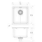 Phoenix 2000 Series Topmount/Undermount Laundry Sink w/Overflow - Stainless Steel - 303-7002-51