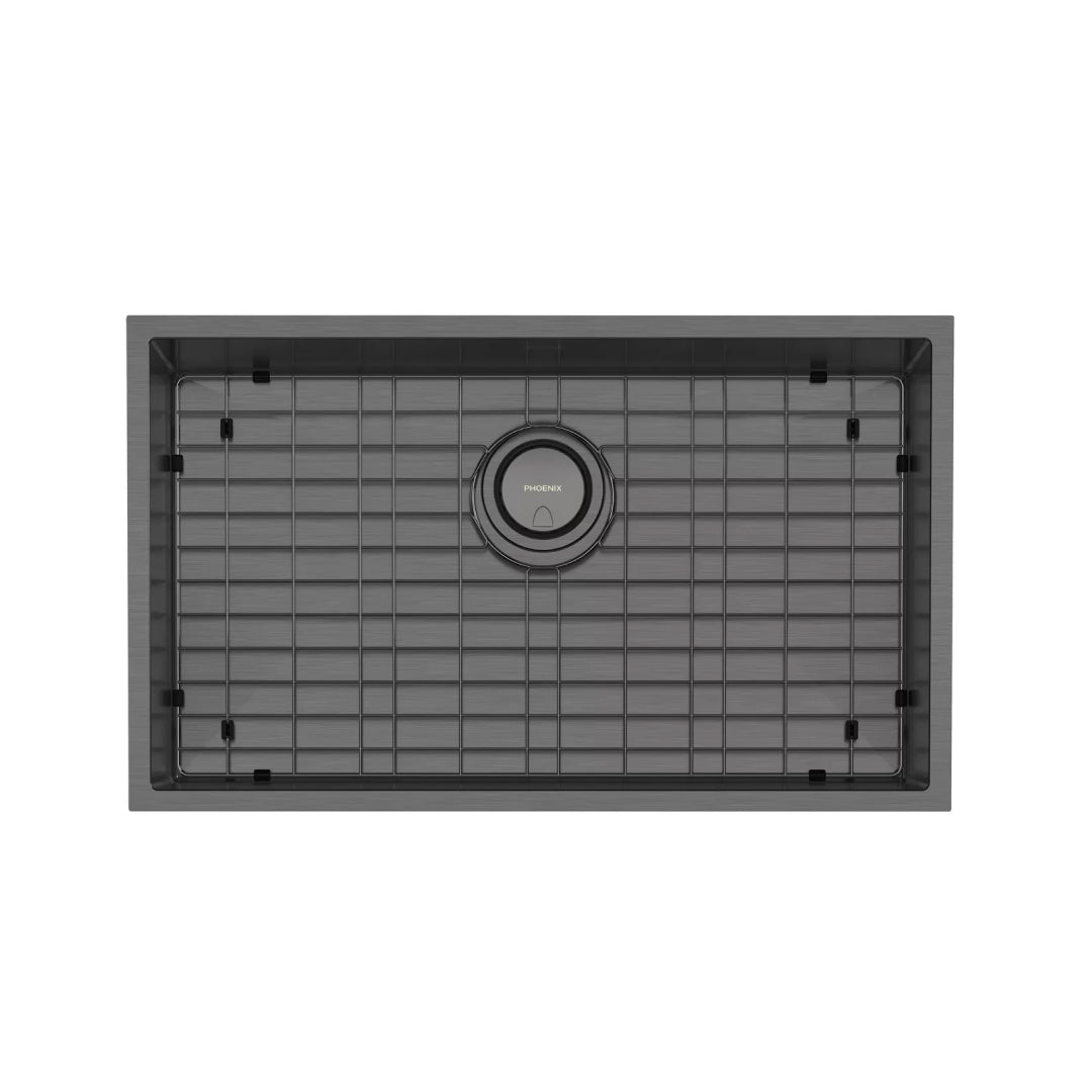 Phoenix 4000 Series 700mm Extra Large Single Bowl Sink - Brushed Carbon - 310-8002-16