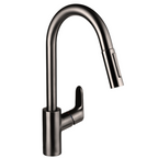 Hansgrohe Decor 240 2Jet Pull-Out Sink Mixer - Brushed Black Chrome - 31815343