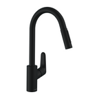 Hansgrohe Decor 240 2Jet Pull Out Spray Kitchen Mixer - Matte Black 31815673