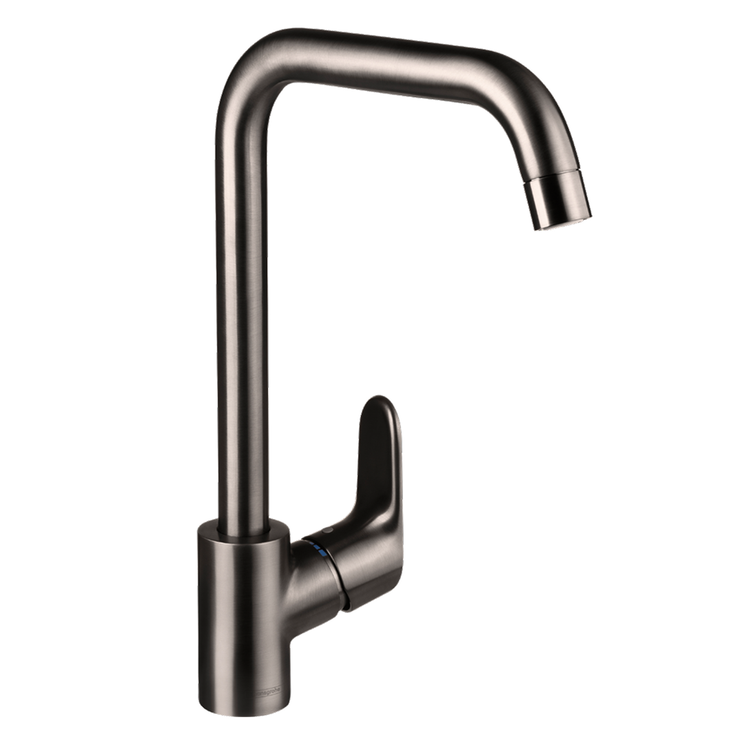 Hansgrohe Decor 260 1Jet Sink Mixer - Brushed Black Chrome - 31820343