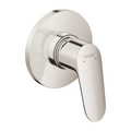 Hansgrohe Focus Single Lever Shower Mixer with In-Wall Body - Round 110mm - Brushed Nickel - 31961820 + 13620180