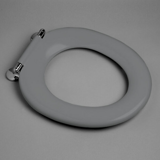 Caroma Pedigree II Single Flap Care Toilet Seat with GermGard - Anthracite Grey 320030AG