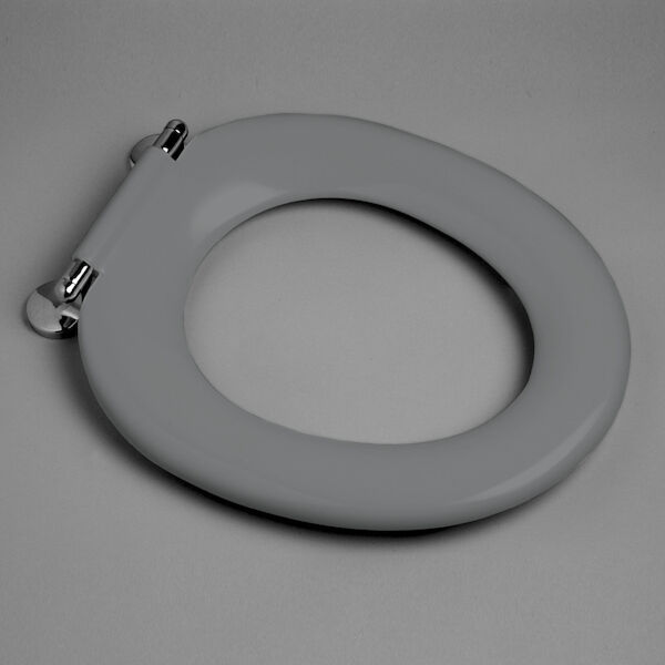 Caroma Pedigree II Single Flap Care Toilet Seat with GermGard - Anthracite Grey 320030AG