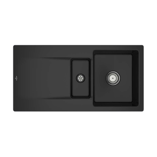 Villeroy & Boch Siluet 1000 1 & 1/3 Sink - Pure Black - 333701R7CB