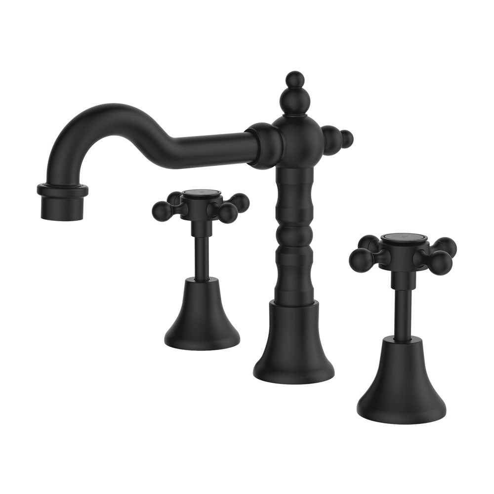 Fienza Lillian Basin Set, Matte Black - 336101BK