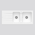 Villeroy & Boch Architectura 80 1160 1 & 3/4 Sink & Left Hand Drainer - Alpine White 1TH 338010R1RTB