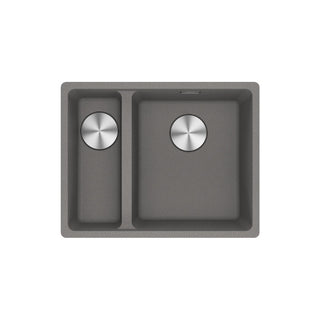 Franke Maris MRG-660/34-15FPC-SBL-SG 1 & 1/2 Bowl Topmount Sink - (Includes Extension Drainer) Stone Grey - MRG660/3415SBLSGFPC
