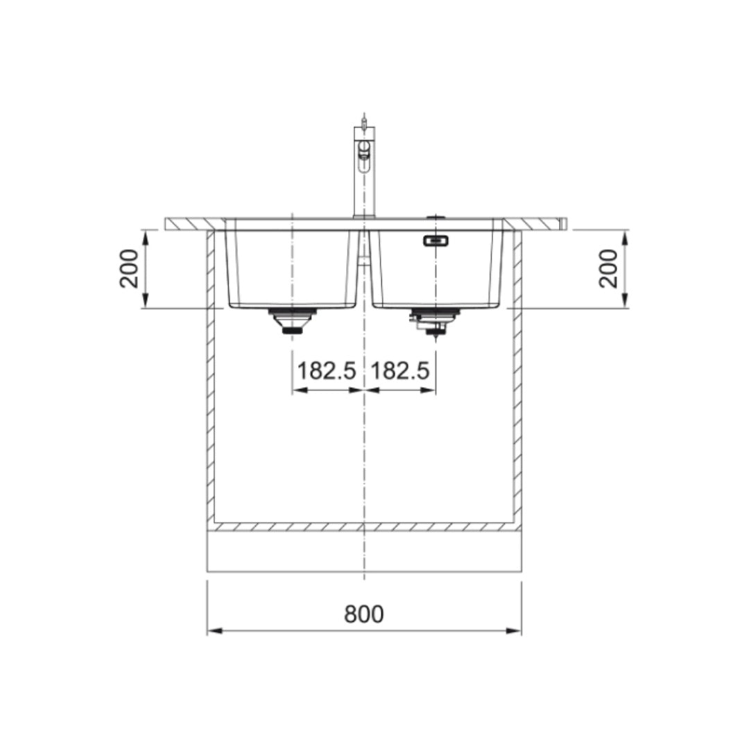 Franke Mythos MYX120-34/34FPC Double Bowl Undermount Sink - Includes Drainer, Rollamat, Remote Waste - MYX12034/34FPC
