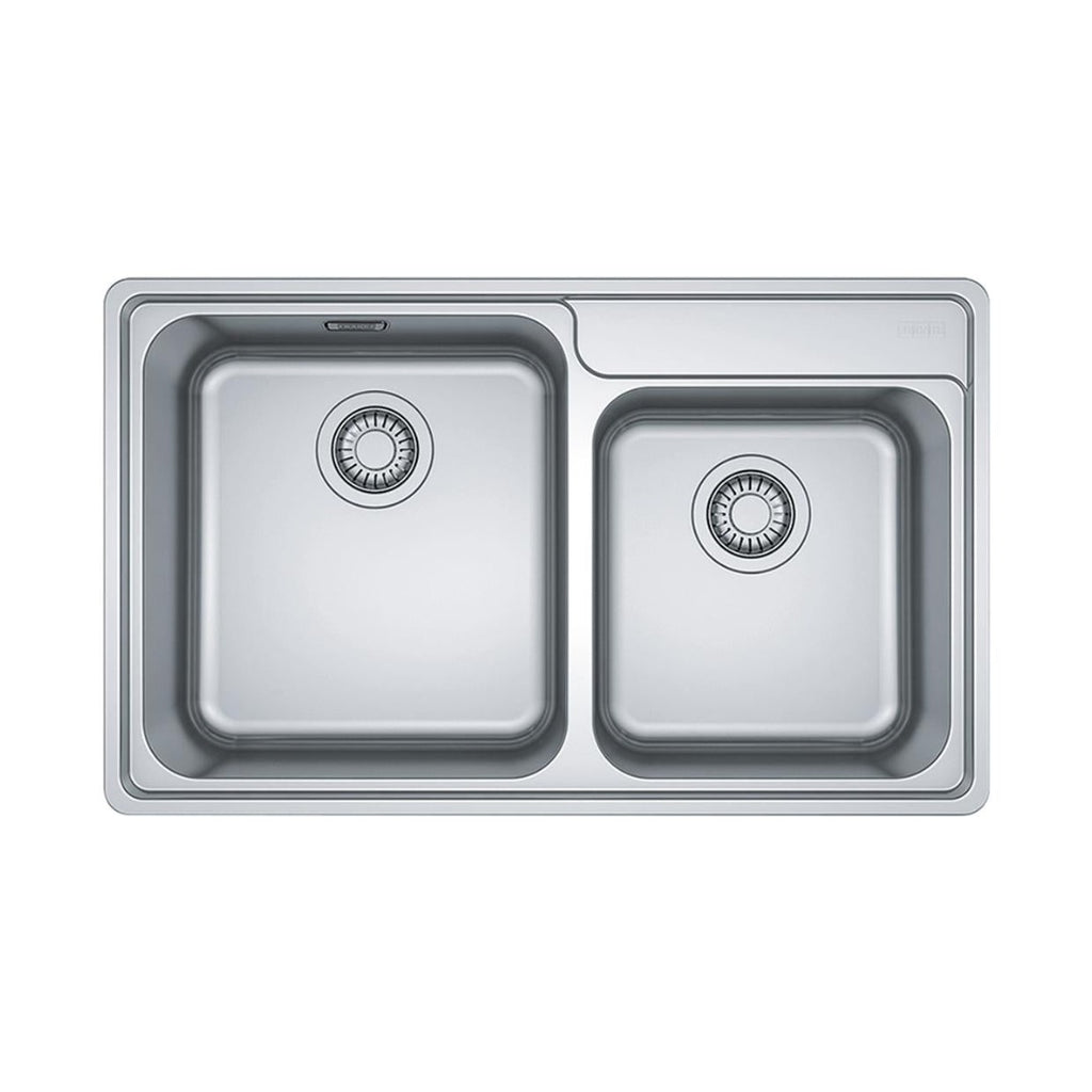 Franke Bell 1 & 1/2 Bowl Topmount Sink BCX620-42/35FPC - Includes DT360 Drainer - BCX62042/35FPC