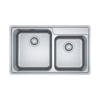 Franke Bell 1 & 1/2 Bowl Topmount Sink BCX620-42/35FPC - Includes DT360 Drainer - BCX62042/35FPC