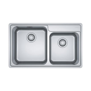 Franke Bell 1 & 1/2 Bowl Topmount Sink BCX620-42/35FPC - Includes DT360 Drainer - BCX62042/35FPC