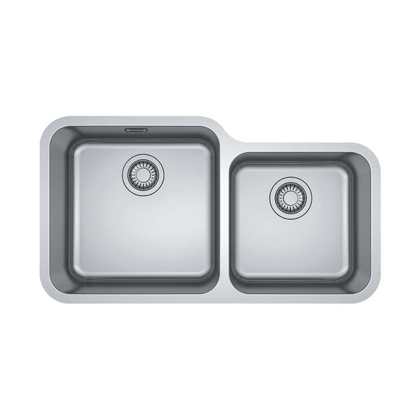 Franke Bell 1 & 1/2 Bowl Undermount Sink BCX120-42/35FPC - Includes DT360 Drainer