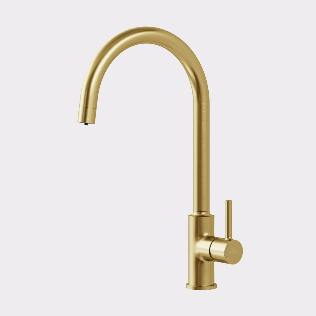 Villeroy & Boch Vita Pure Filtered Kitchen Mixer - LF Brushed Gold - 3789085B