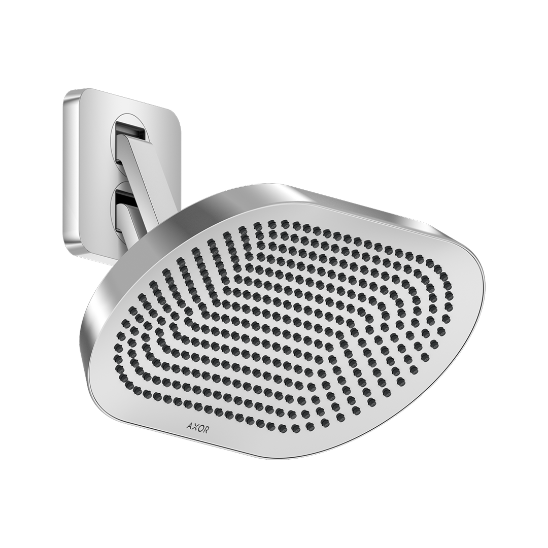 Axor ShowerSphere 2Jet 370/220 Overhead Shower with Adjustable Arm - Chrome 39745001