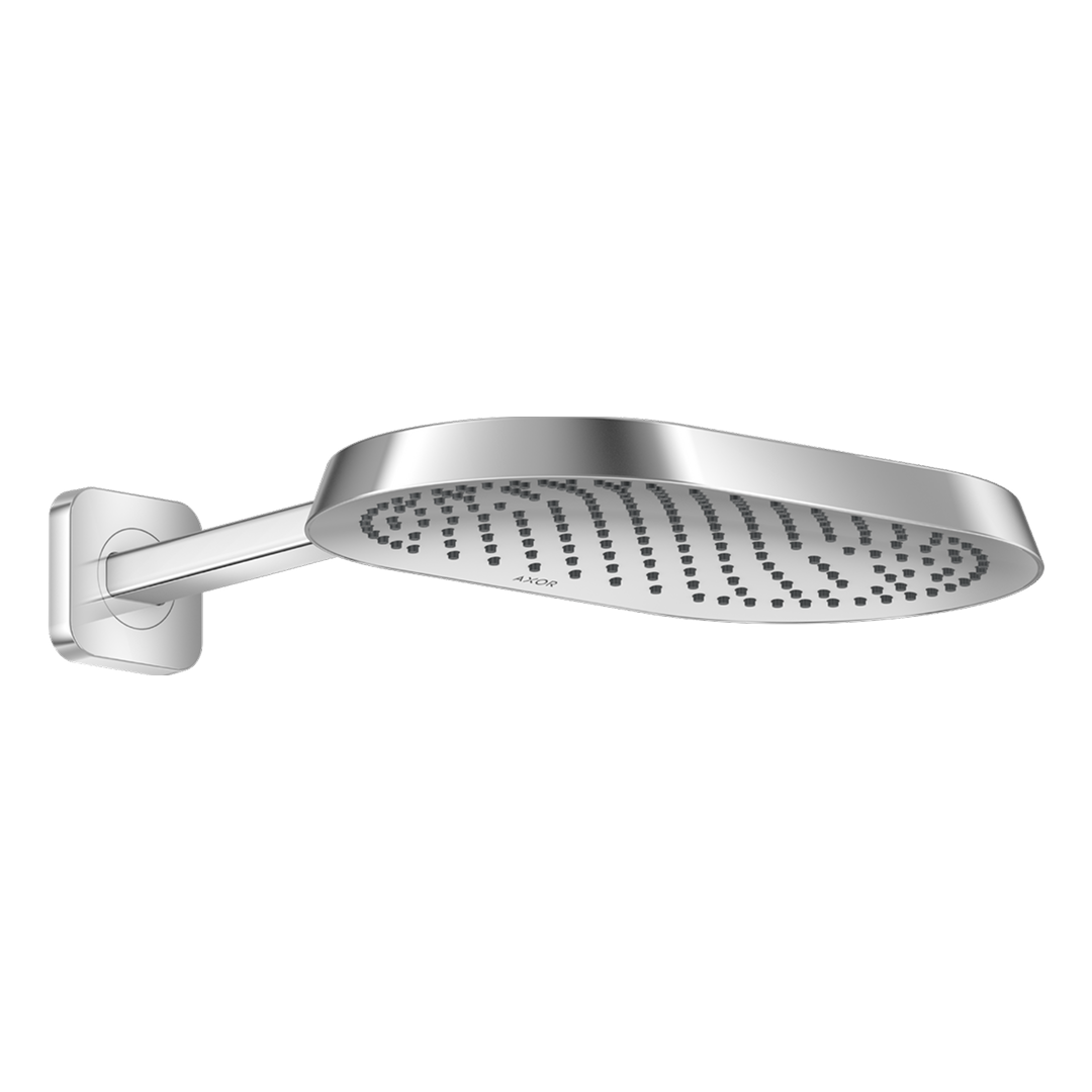 Axor ShowerSphere 1Jet 370/220 Overhead Shower with Shower Arm - Chrome 39748001