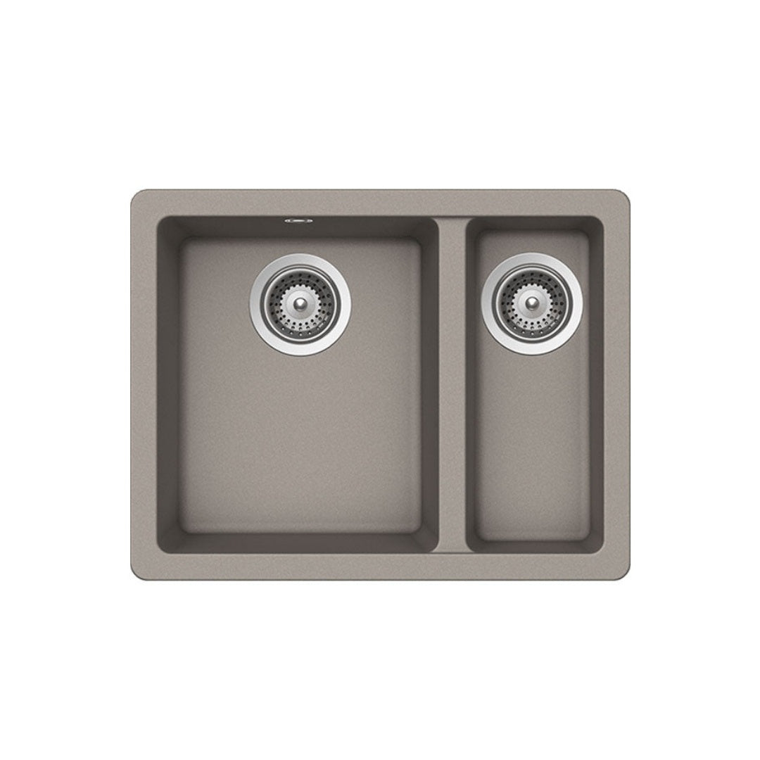 Abey SCHOCK Quadro 1 & 1/3 Bowl Sink - Concrete - SINK-ALT-756
