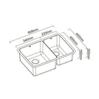 Abey Lucia 1 & 1/3 Bowl Sink - LUA190