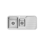 Phoenix 1000 Series 1 & 1/3 Left Hand Bowl Sink 1TH - Stainless Steel - 300-4111-50