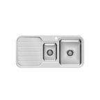 Phoenix 1000 Series 1 & 1/3 Sink & Drainer 1TH - Stainless Steel - 300-4211-50