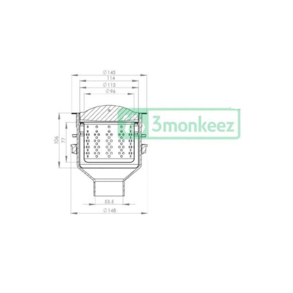 3monkeez Sink Waste Arrestor (127mm) - SSBW-1