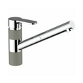 Armando Vicario ISA Pull Out Kitchen Mixer - Chrome & Concrete - 400710C