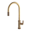 Armando Vicario Urban D Pull Out Kitchen Mixer - Natural Brass - 400728NBR